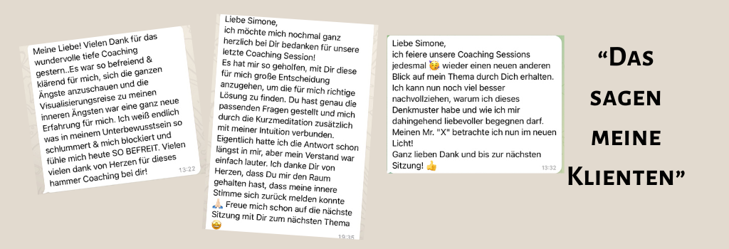 Life Coaching Kundenstimmen